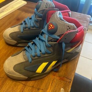 Reebok Heroic High-Top Sneakers - Blue, Red, Yellow